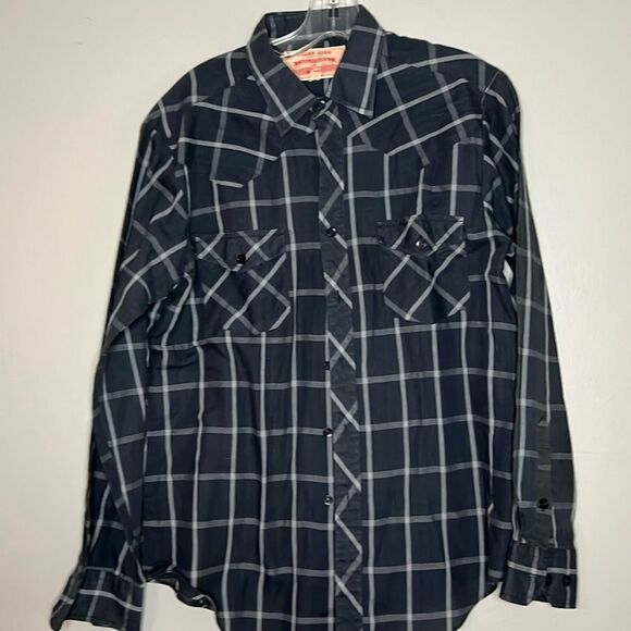Chess King men’s long sleeve button-down shirt - Picture 1 of 7